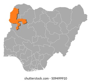 Map - Nigeria, Kebbi