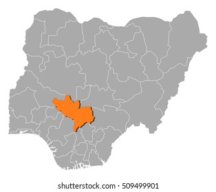 Map - Nigeria, Kogi