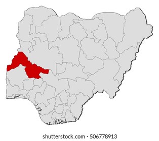 Map - Nigeria, Kwara