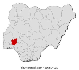 Map - Nigeria, Osun