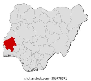 Map - Nigeria, Oyo