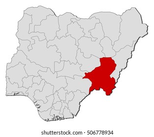 Map - Nigeria, Taraba