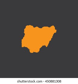 Map of Nigeria Vector Illustration