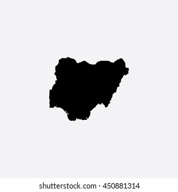 Map of Nigeria Vector Illustration