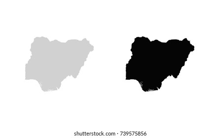 Map of Nigeria Vector Illustration
