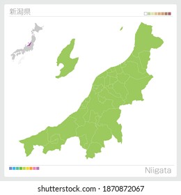 Map Niigata Japan Vector Illustration Stock Vector (Royalty Free ...