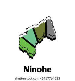 Map of Ninohe City - japan map and infographic of provinces, political maps of japan, region of japan for your company
