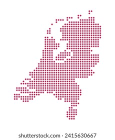 Map of Nitherlands from dots