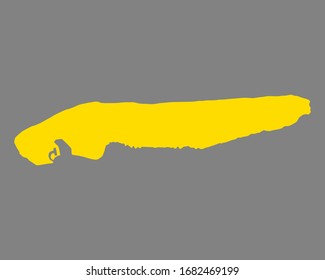 Map of Norderney on gray