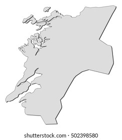 Map - Nord-Trondelag (Norway)