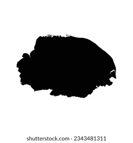 The map of the Norfolk county isolated on white background. Vector illustration