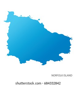 Map of Norfolk Island