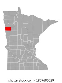 Map of Norman in Minnesota on white