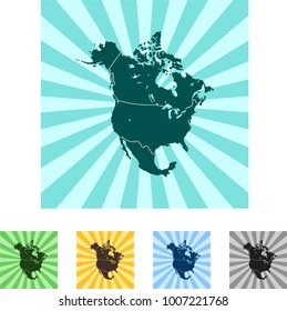 map of North America