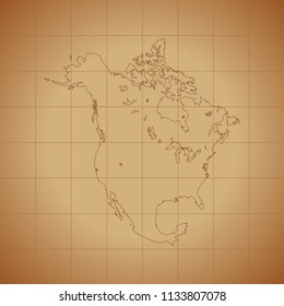 map of North America