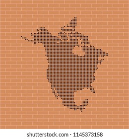 map of North America