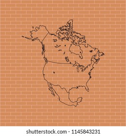 map of North America