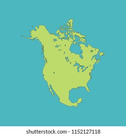 map of North America