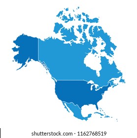 Map of North America