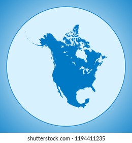 map of North America