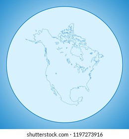 map of North America