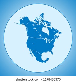 map of North America