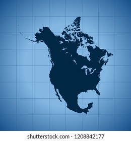 map of North America