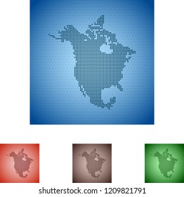 map of North America