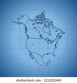 map of North America