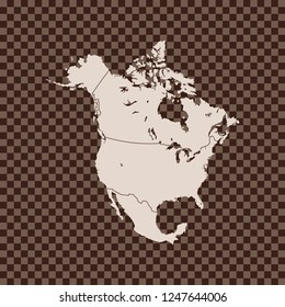 map of North America