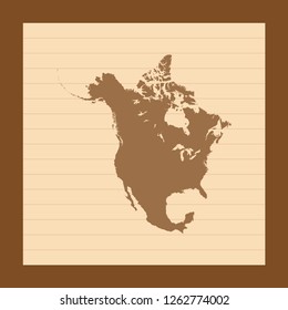 map of North America