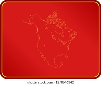 map of North America