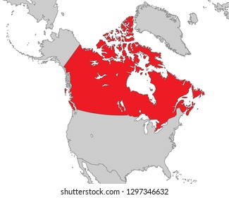 Map of North America