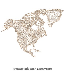 map of North America