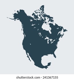 Map of  North America