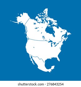 map of North America