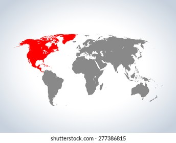 map of North America