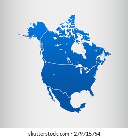 map of North America