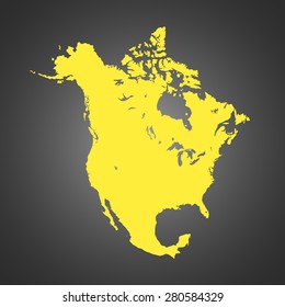 map of North America