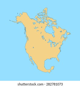 map of North America