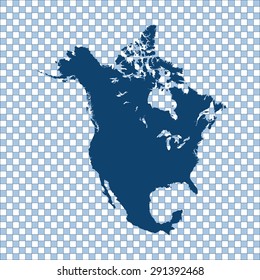 map of North America