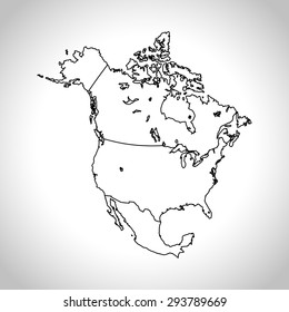 map of North America