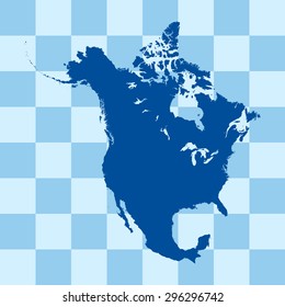 map of North America