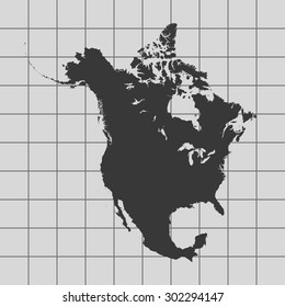 map of North America