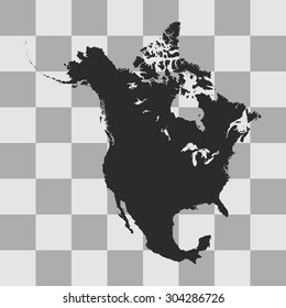 map of North America