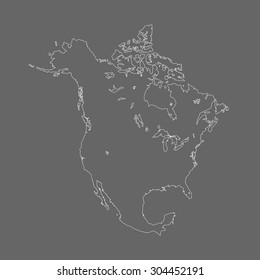 map of North America