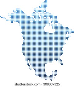 map of North America