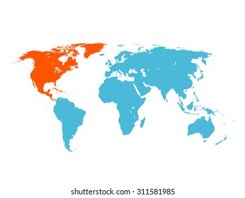 map of North America