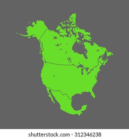 map of North America
