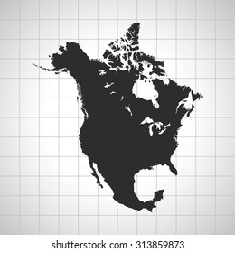 map of North America